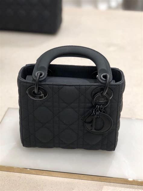 dior lady matte black mini|dior small black bag.